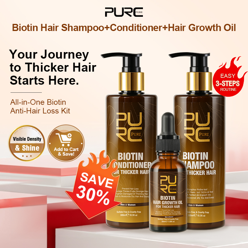 Hair Care Vitamin - PURC Biotin Hair Growth Oil Shampoo
