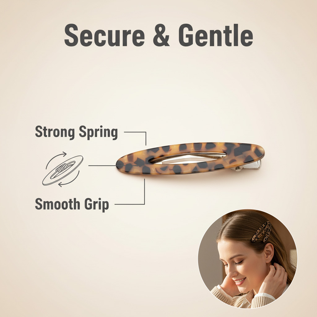 2pcs/Set Elegant Acetate Oval  - Bobby Pin Bulk recensie en prijs