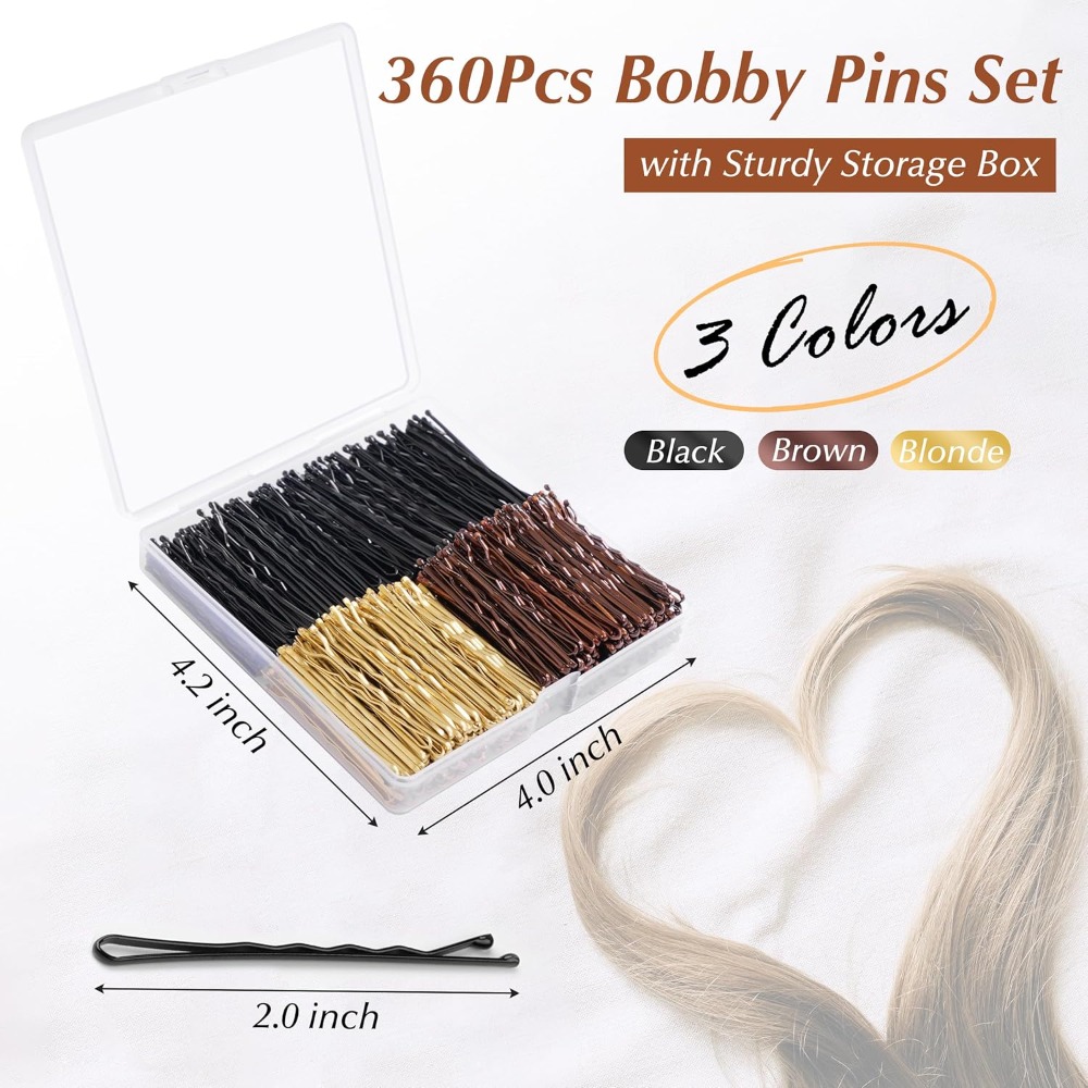 Bobby Pins 360 Pcs Brown Blond - Bobby Pin Bulk recensie en prijs