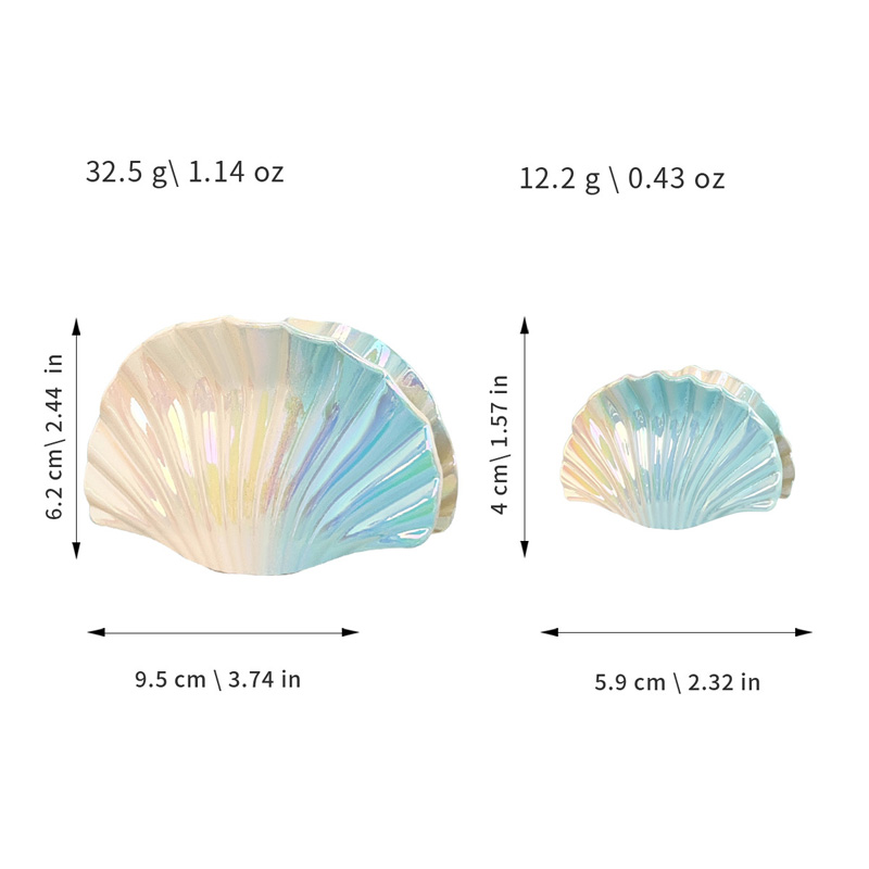 2pcs Gradient Shell Hair Clip  - Hair Clip Claw Large recensie en prijs