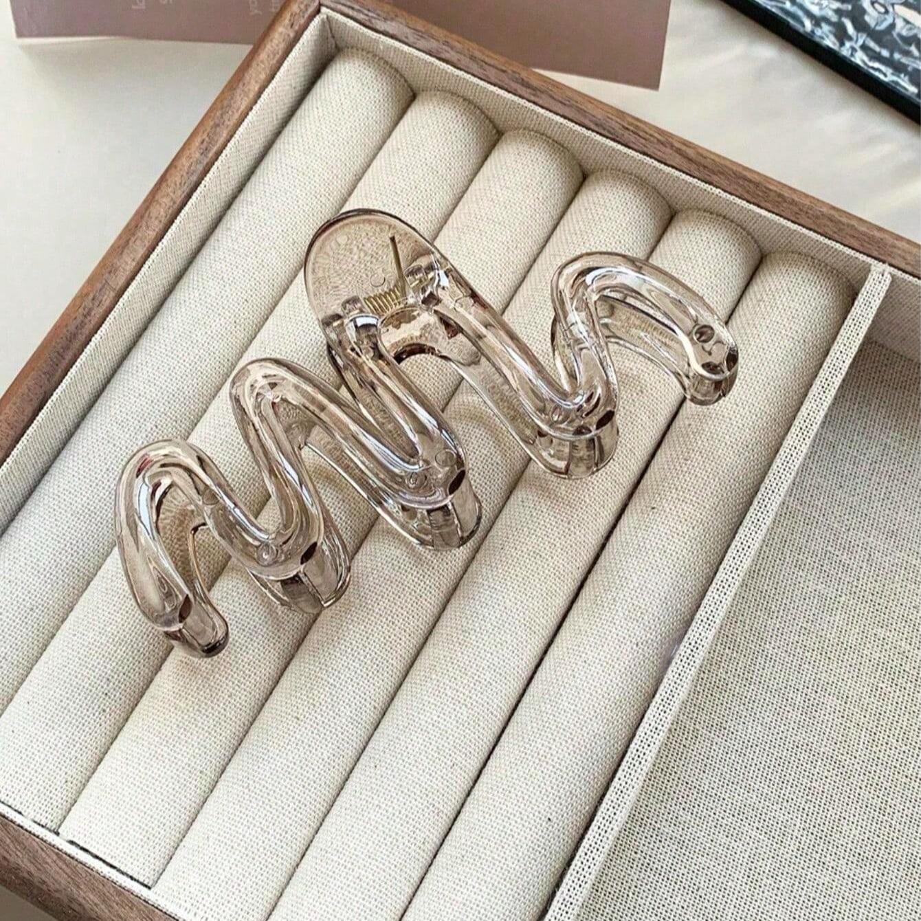 3PCS Premium Feeling Wave Shar - Hair Clip Claw Large recensie en prijs