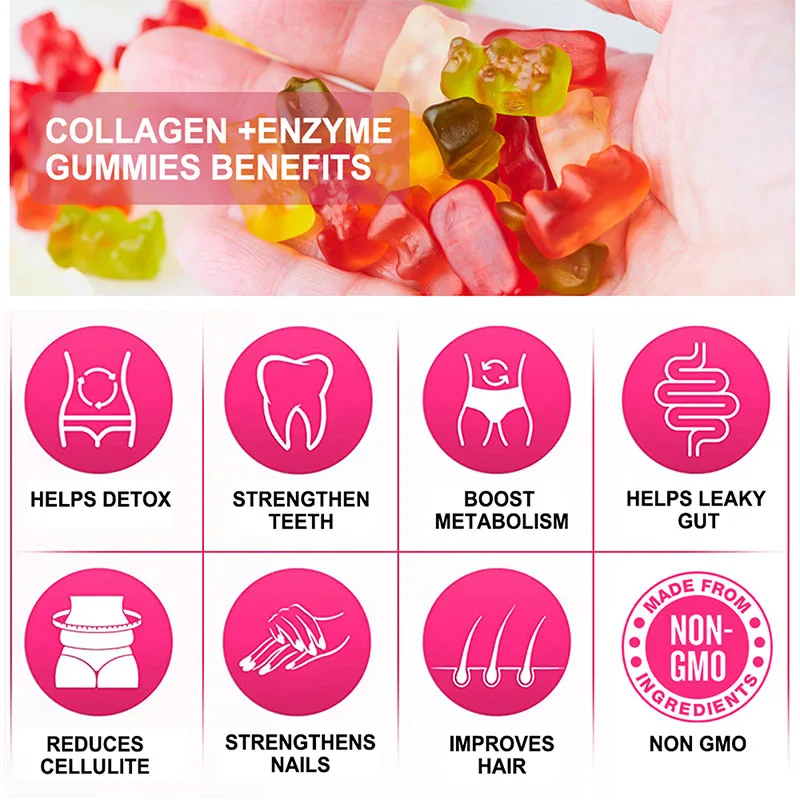 Collagen + Enzyme Gummies - wi - Hair Care Vitamin recensie en prijs