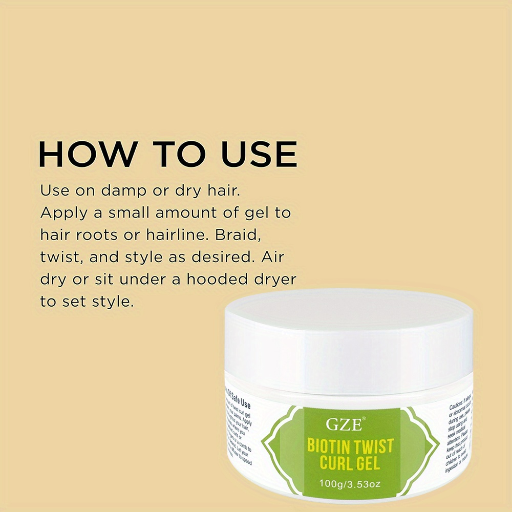 GZE Biotin Twist Curl Gel Hair - Hair Care Vitamin recensie en prijs