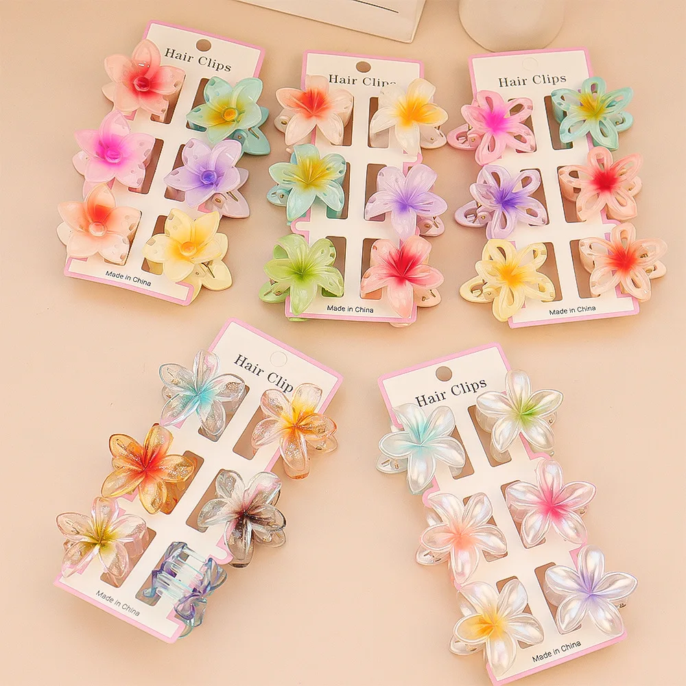 6Pcs Fashion Colorful Transpar - Hair Clip Claw Large recensie en prijs
