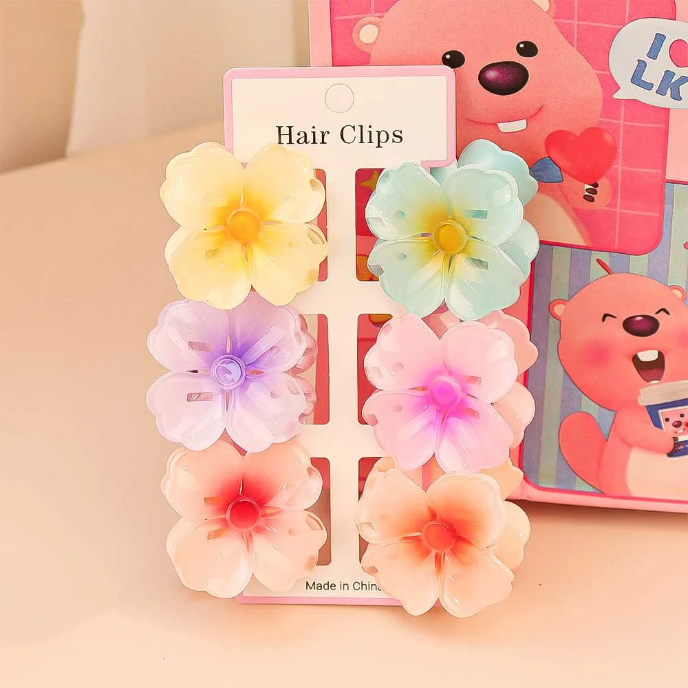 6Pcs Fashion Colorful Transpar - Hair Clip Claw Large recensie en prijs