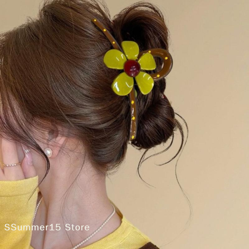 【R】Large Flower Hair Claw Clip - Hair Clip Claw Large recensie en prijs