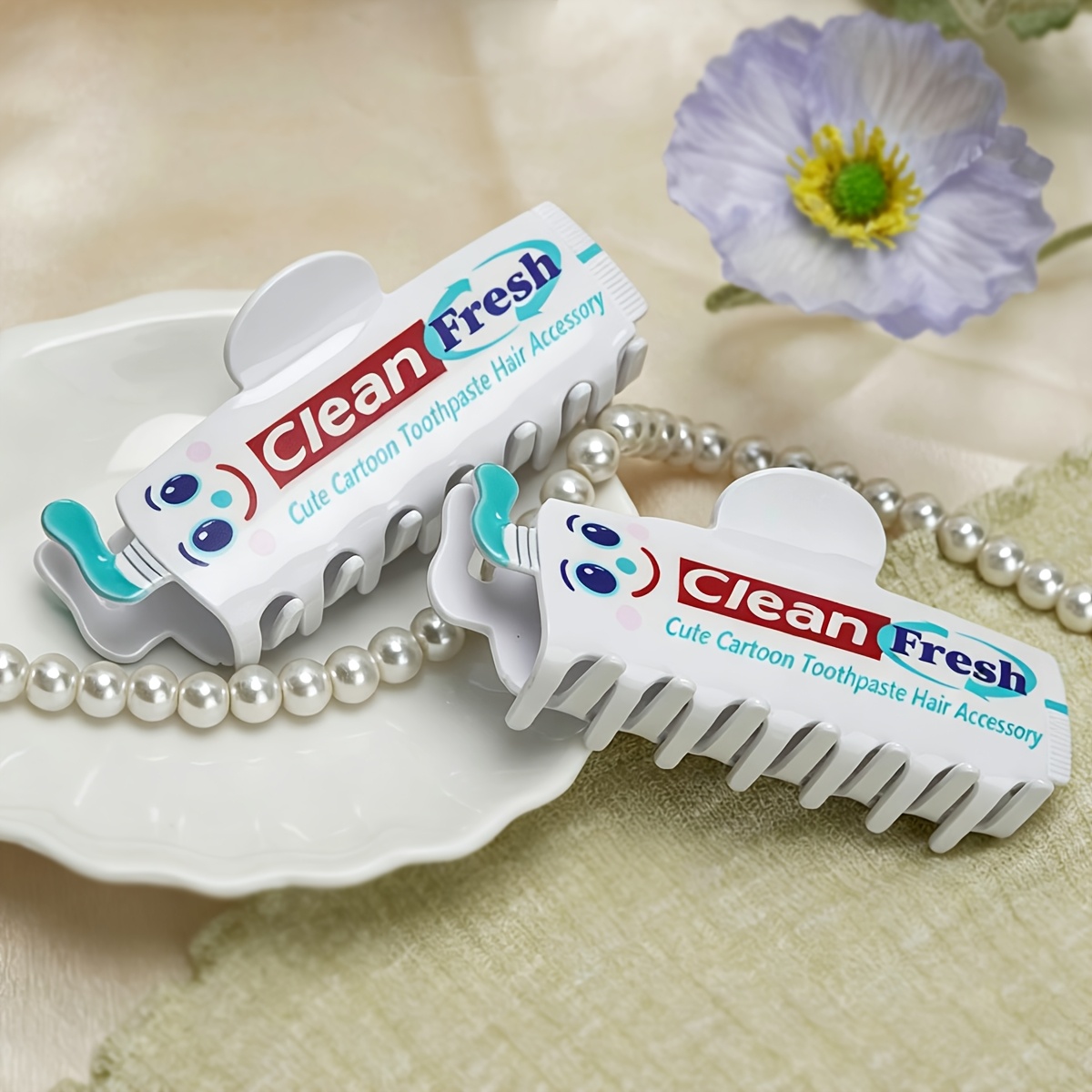 1pc Cute Cartoon Fun Toothpast - Hair Clip Claw Large recensie en prijs