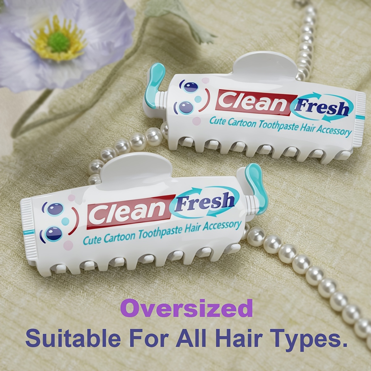 1pc Cute Cartoon Fun Toothpast - Hair Clip Claw Large recensie en prijs