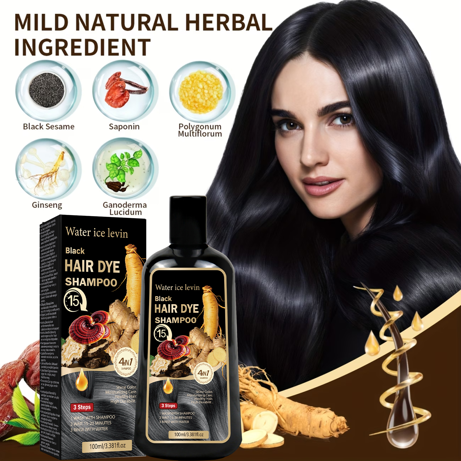 Black Sesame Ginseng Reishi Ha - Hair Care Vitamin recensie en prijs