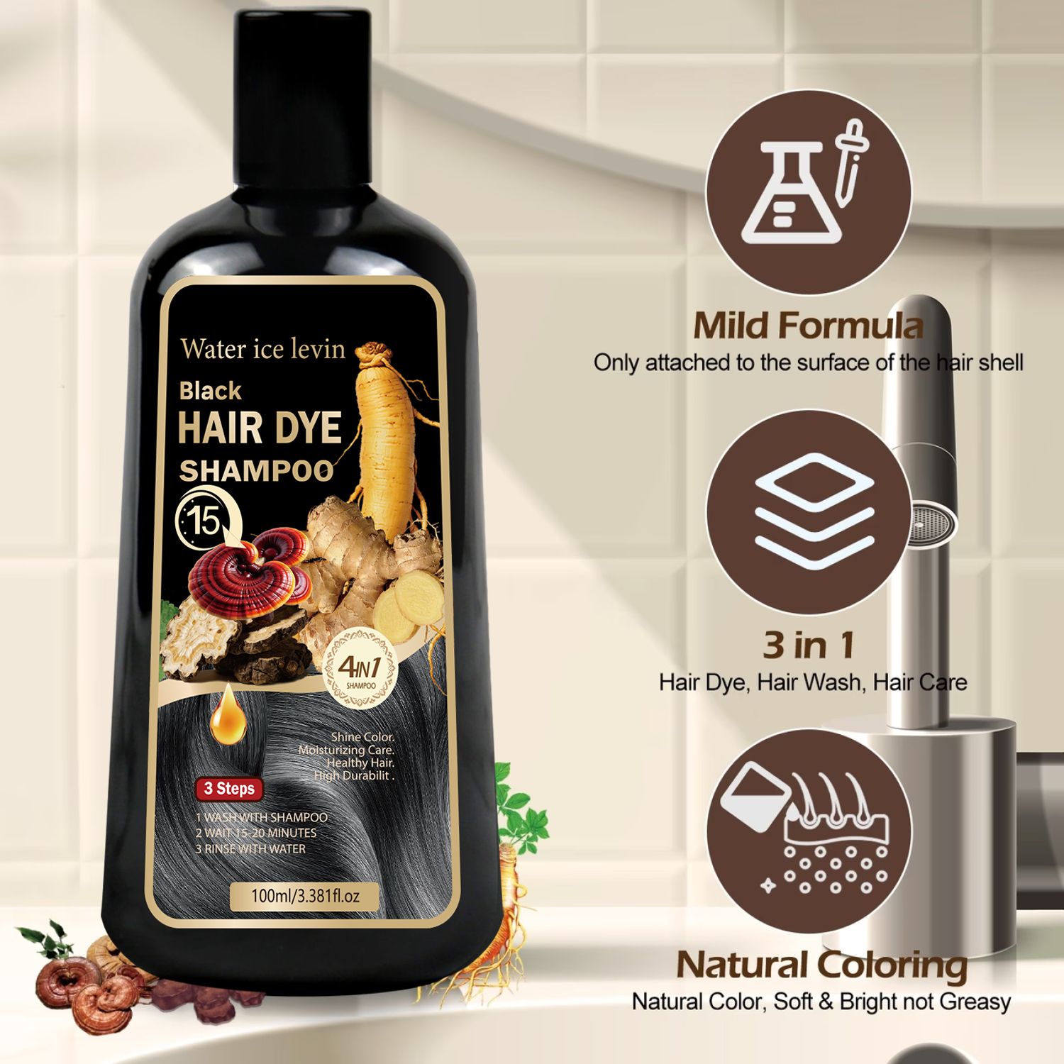 Black Sesame Ginseng Reishi Ha - Hair Care Vitamin recensie en prijs