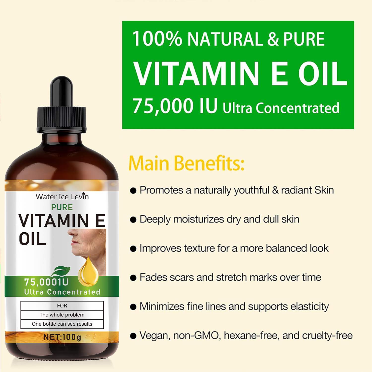 100ml Natural Vitamin E Essent - Hair Care Vitamin recensie en prijs